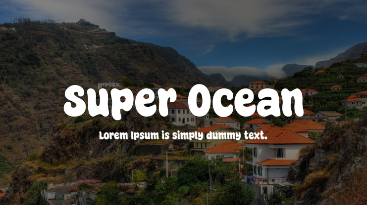 Super Ocean Font