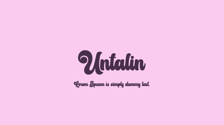 Untalin Font