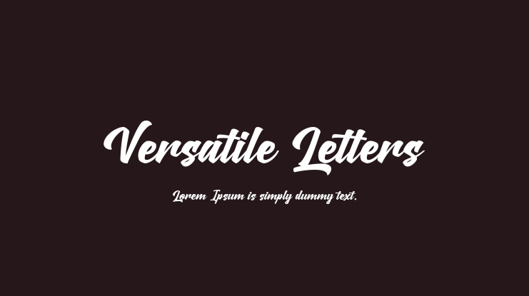 Versatile Letters Font