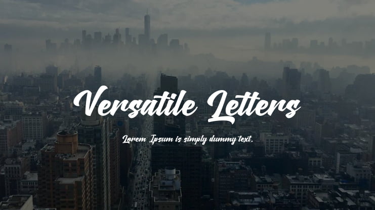 Versatile Letters Font