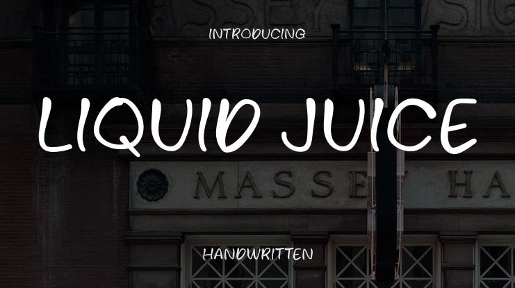 Liquid Juice Font