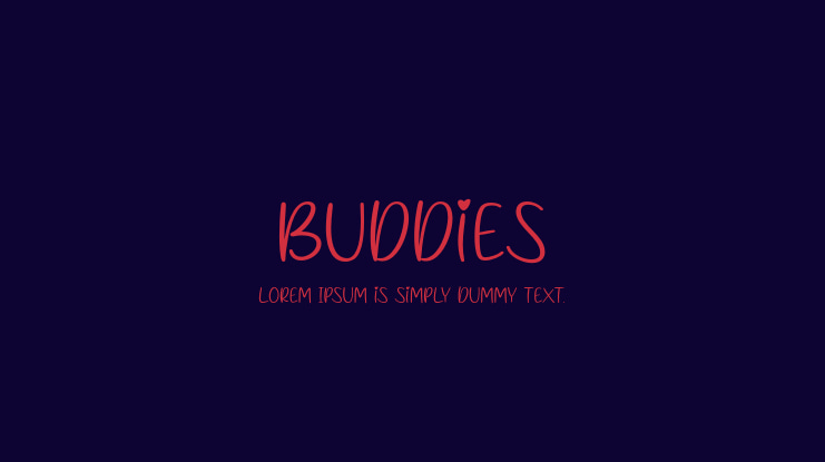 Buddies Font