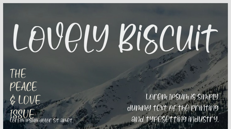 Lovely Biscuit Font