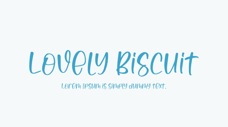 Lovely Biscuit Font