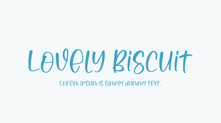 Lovely Biscuit Font