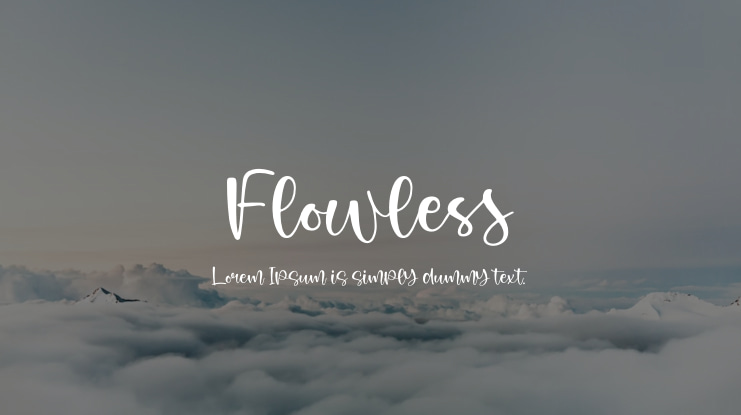 Flowless Font
