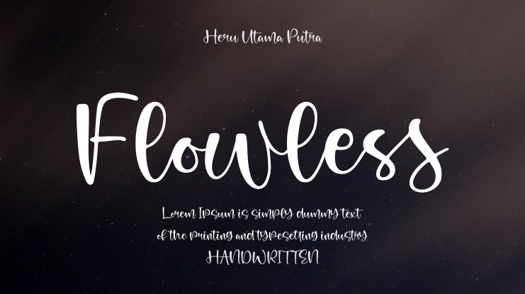 Flowless Font