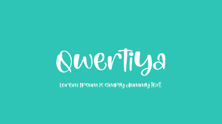 Qwertiya Font