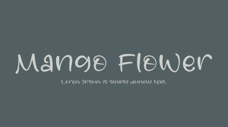 Mango Flower Font