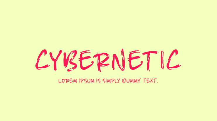 CYBERNETIC Font