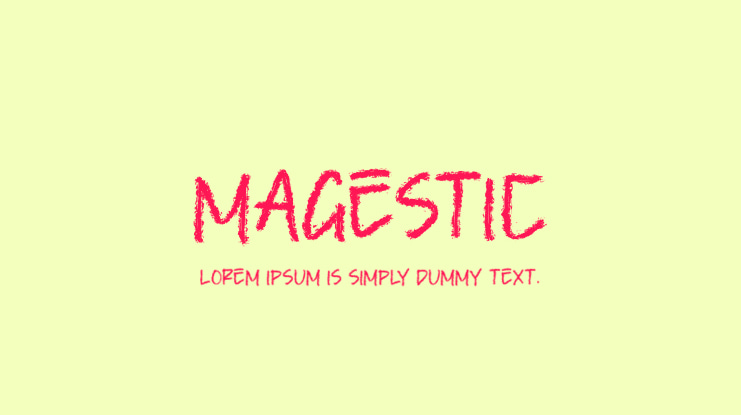 MAGESTIC Font