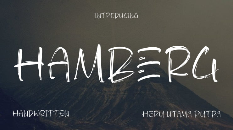 HAMBERG Font