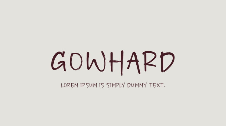 Gowhard Font