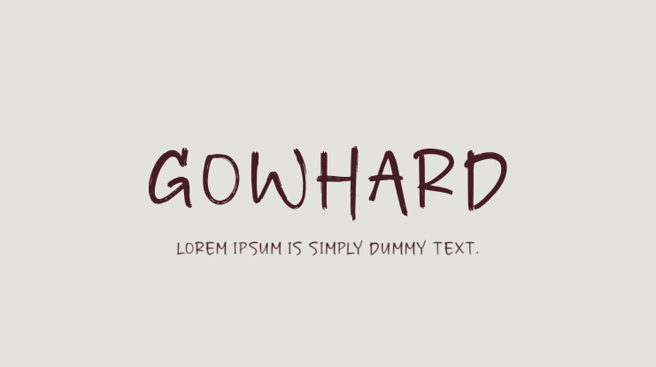 Gowhard Font