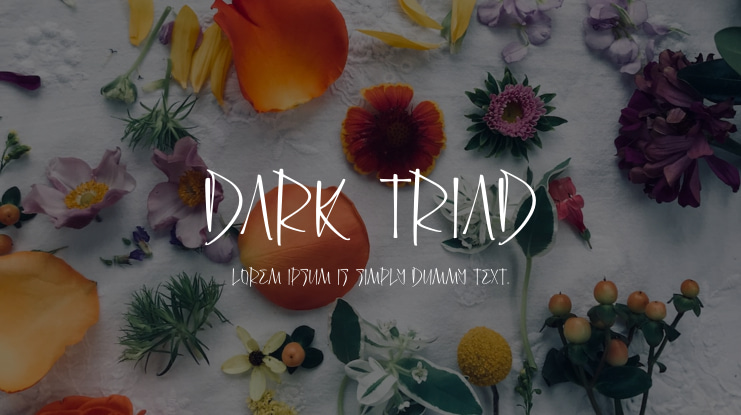 Dark Triad Font