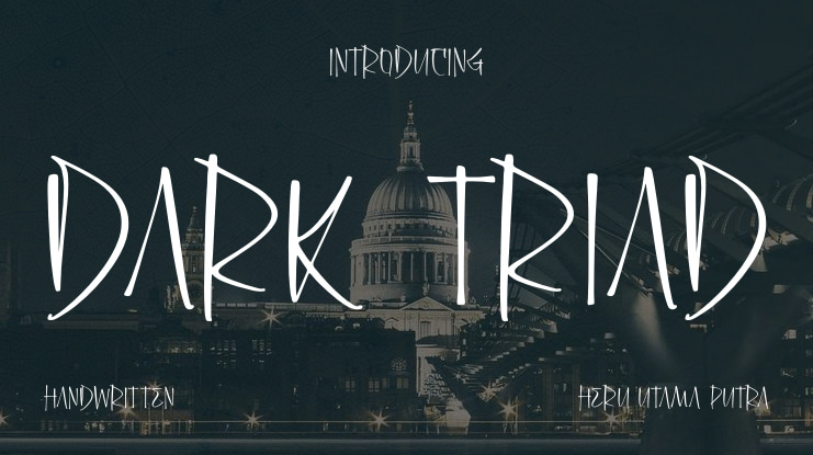 Dark Triad Font