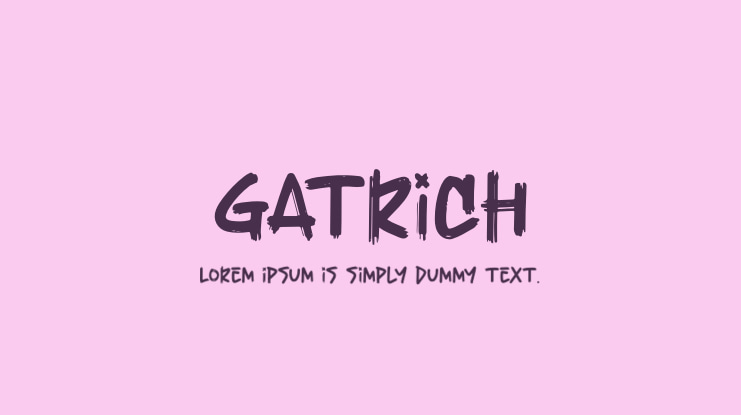 Gatrich Font