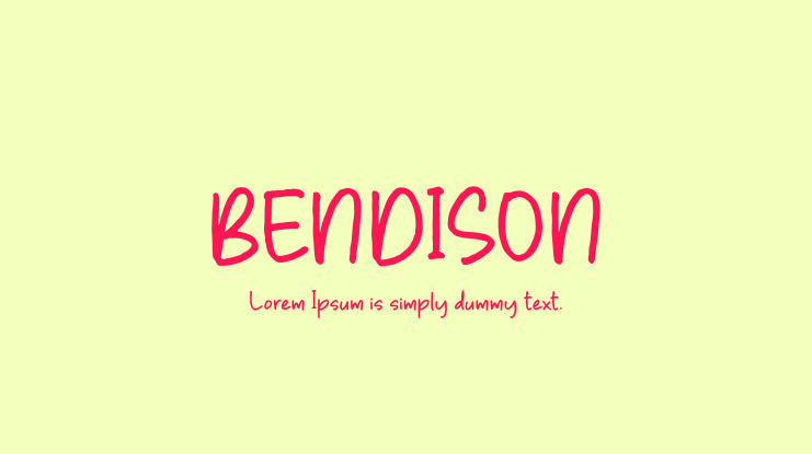 BENDISON Font