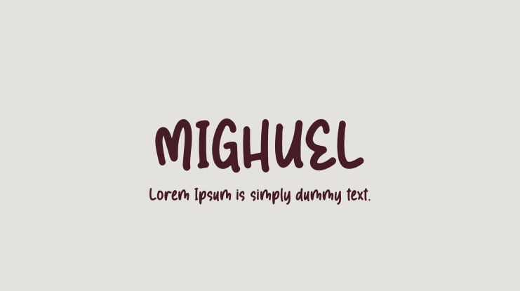MIGHUEL Font