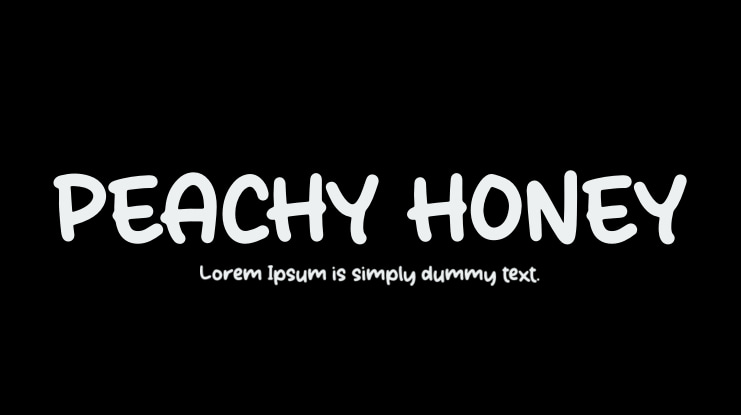 PEACHY HONEY Font
