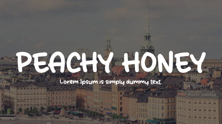 PEACHY HONEY Font