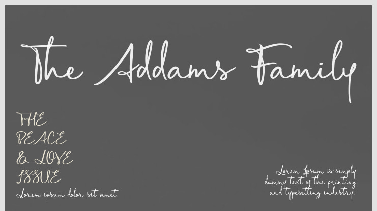 The Addams Family Font