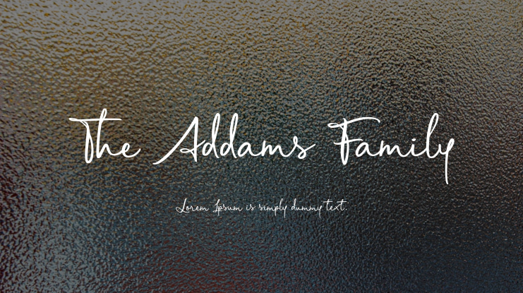 The Addams Family Font