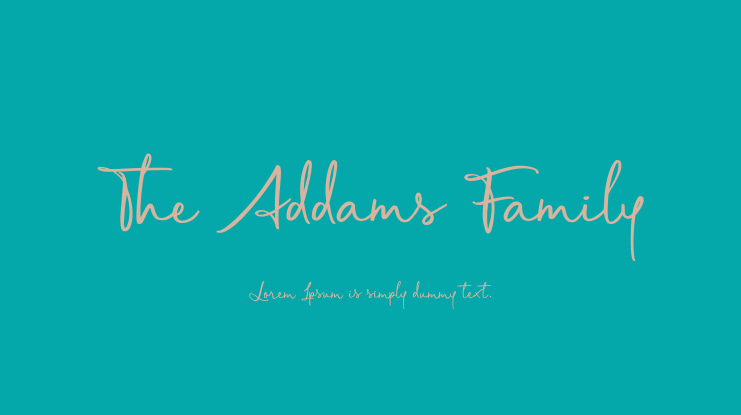 The Addams Family Font
