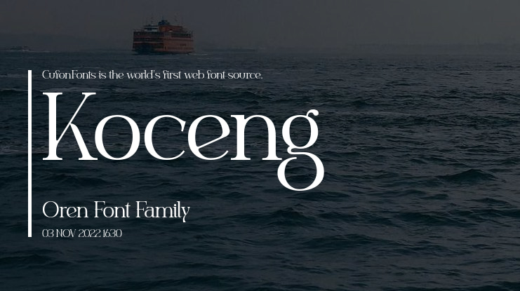 Koceng Oren Font