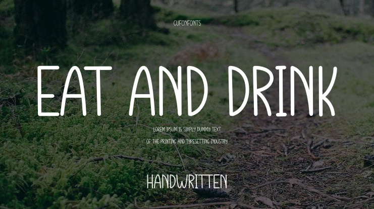 Eat And Drink Font