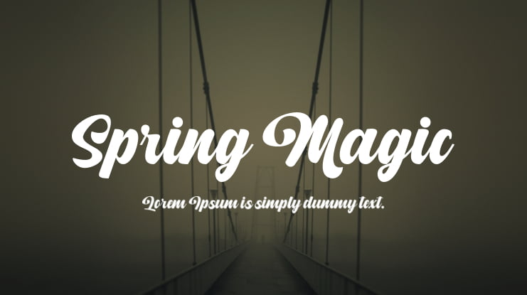 Spring Magic Font