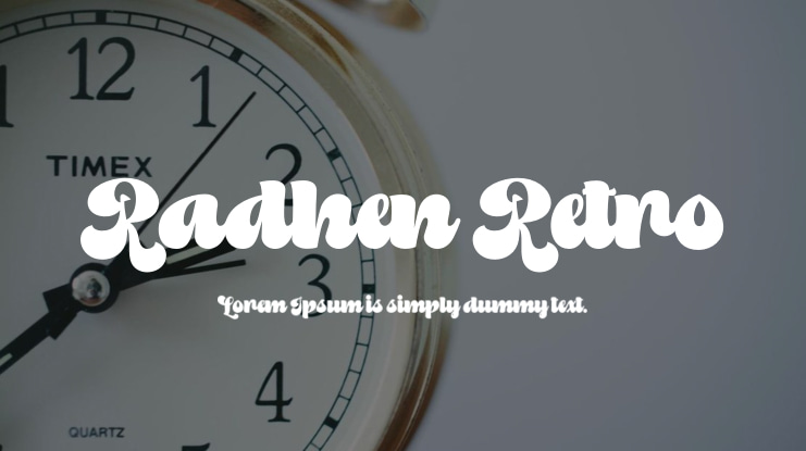 Radhen Retro Font