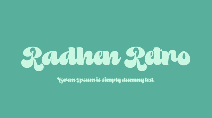 Radhen Retro Font