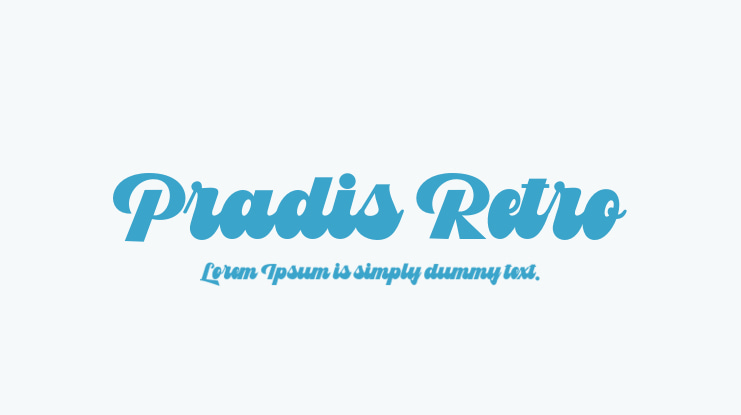 Pradis Retro Font