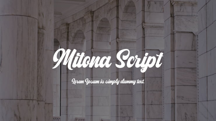 Mitona Script Font