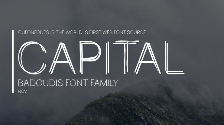 Capital Badoudis Font