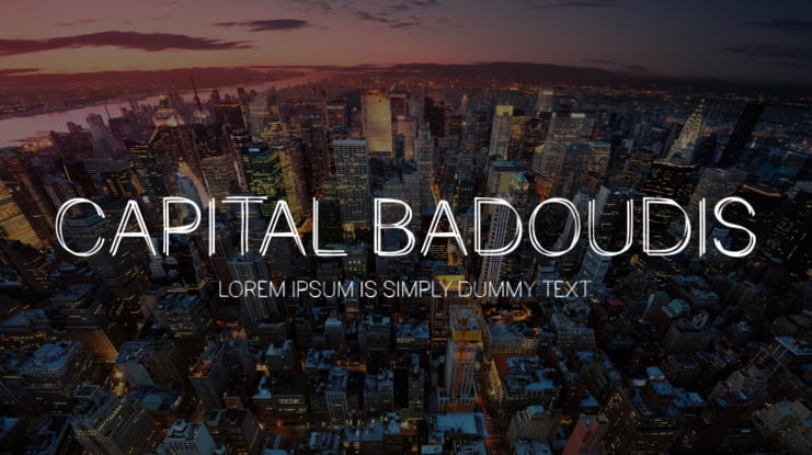 Capital Badoudis Font