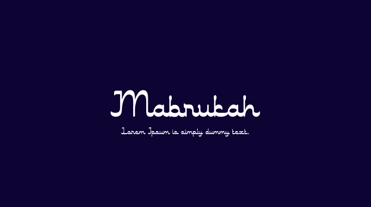 Mabrukah Font