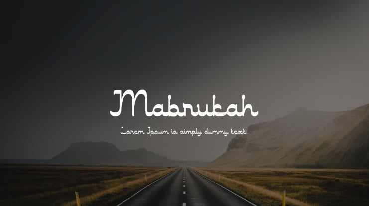 Mabrukah Font