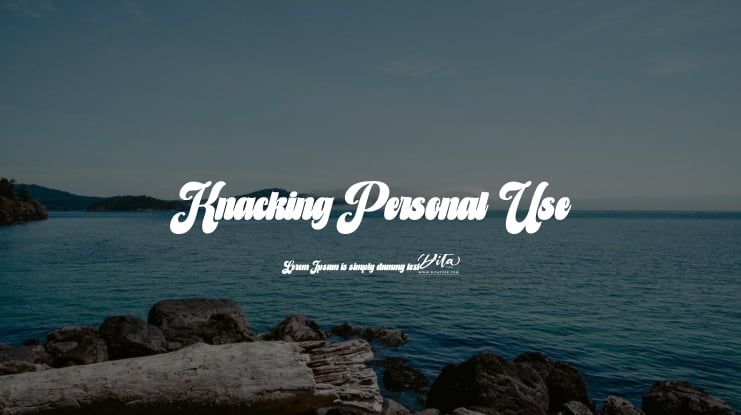 Knacking Personal Use Font
