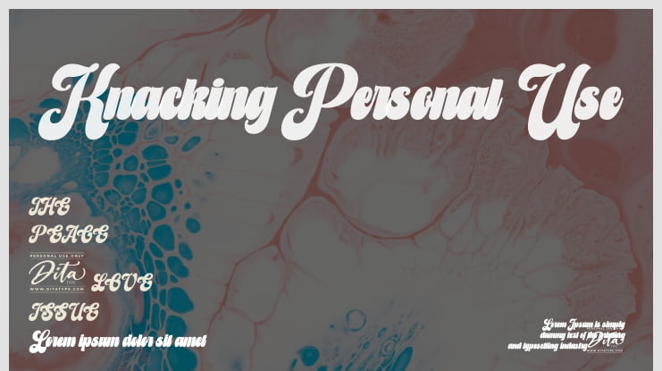 Knacking Personal Use Font
