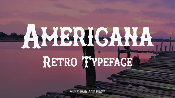 Americana Retro Font