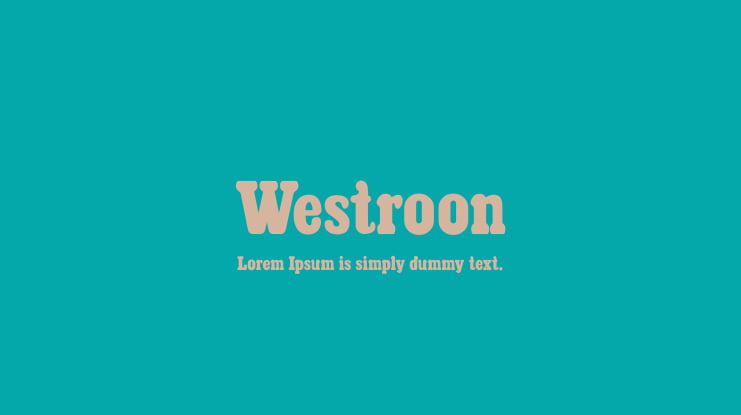 Westroon Font