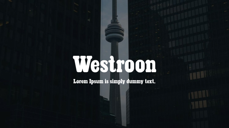 Westroon Font