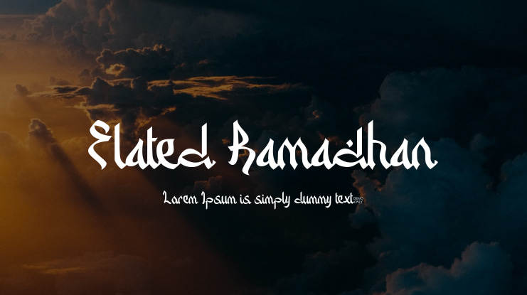 Elated Ramadhan Font
