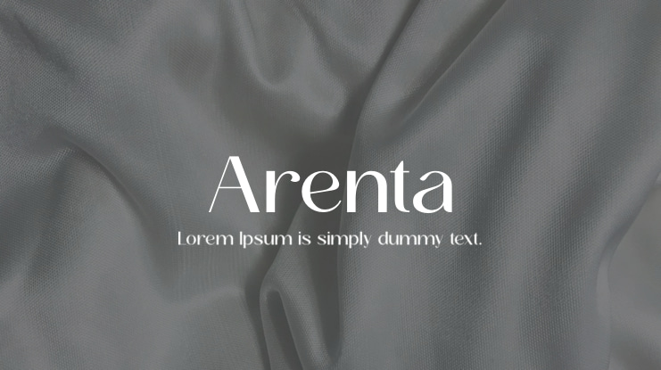 Arenta Font