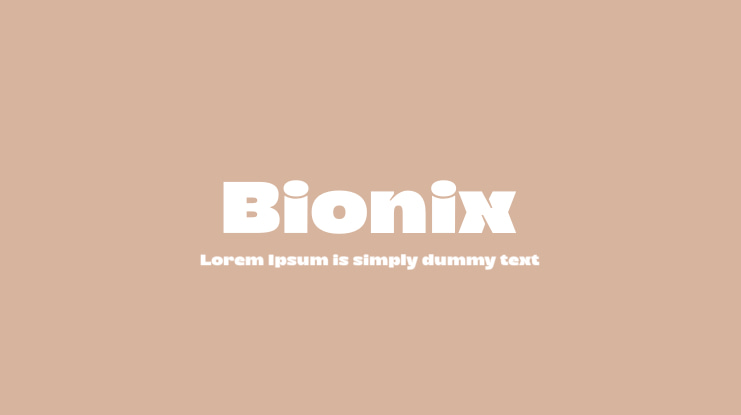 Bionix Font