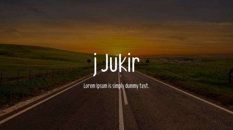 j Jukir Font