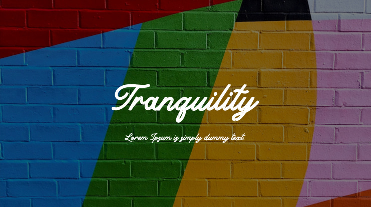 Tranquility Font