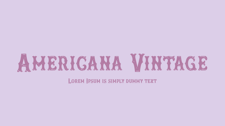 Americana Vintage Font
